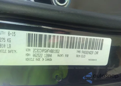 2015 Chrysler 300C Platinum from USA, damaged, VIN 2C3CCAPG0FH881952